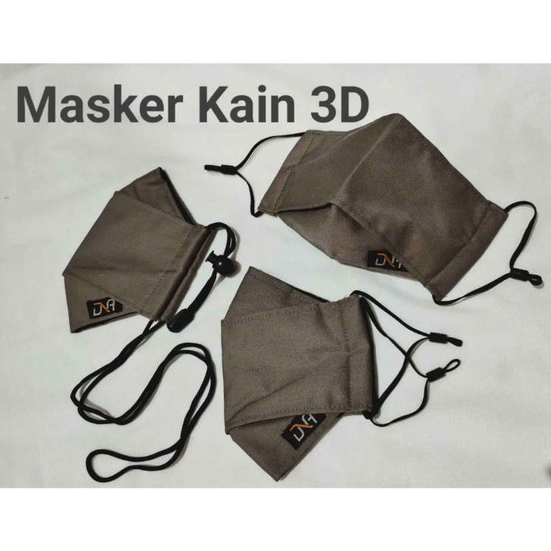 MASKER 3D KAIN POLOS