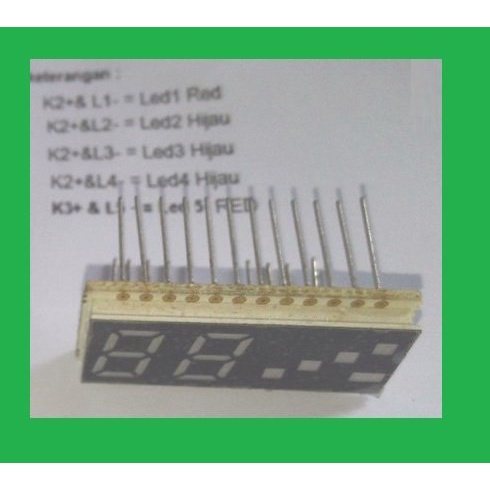 LED 2 digit seven segment With level display