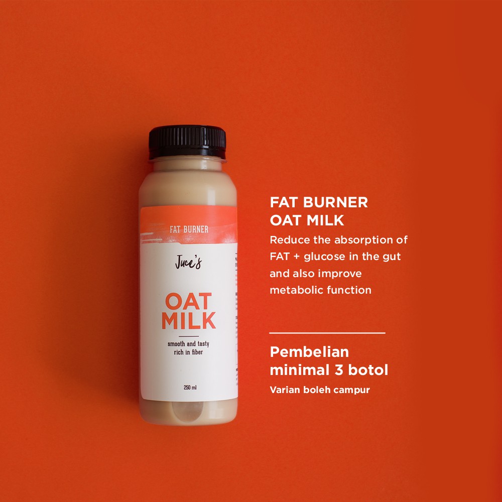 

Juce's Fat Burner Oatmilk 250 ml (SURABAYA only)