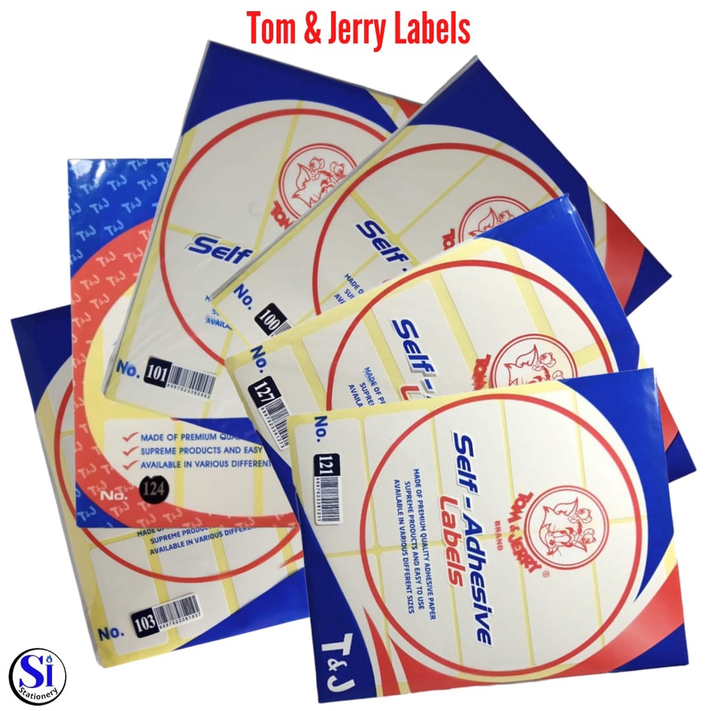 

Tom & Jerry Label Ukuran Undangan/Label Nama No.100,101,103,121,124,127