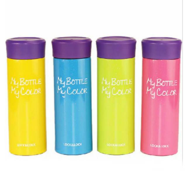 LOCK &amp; LOCK PINK HOT &amp; COOL COLORFUL VACUUMTUMBLER BOTTLE 390 ml