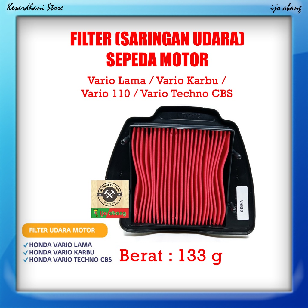 Filter Saringan Udara Motor Air Filter HONDA VARIO LAMA / Vario Karbu / Vario 110 / Vario Techno CBS