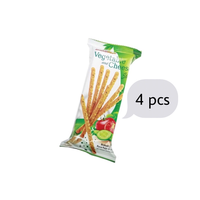 

READY | Biskitop Biskuit Stik Vegetable and Cheese Stick 60 gram