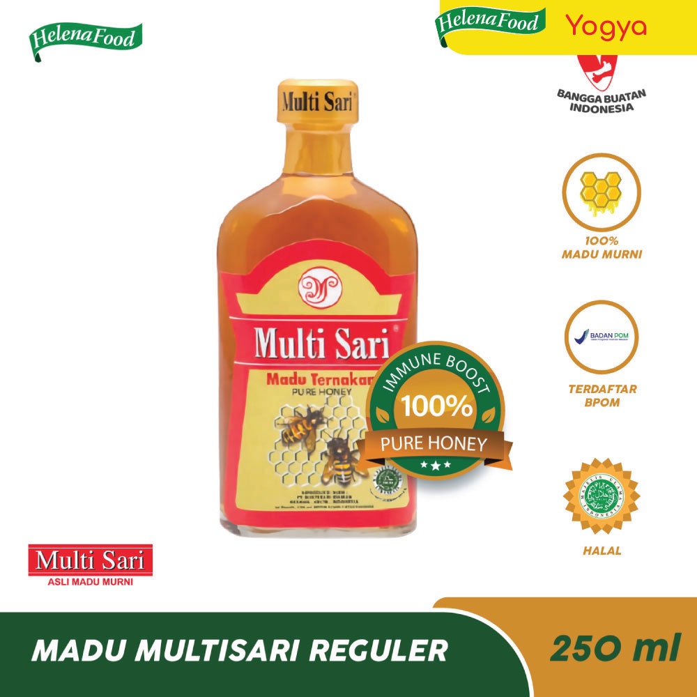 

Madu Ternak Asli Multisari Reguler 250 ml