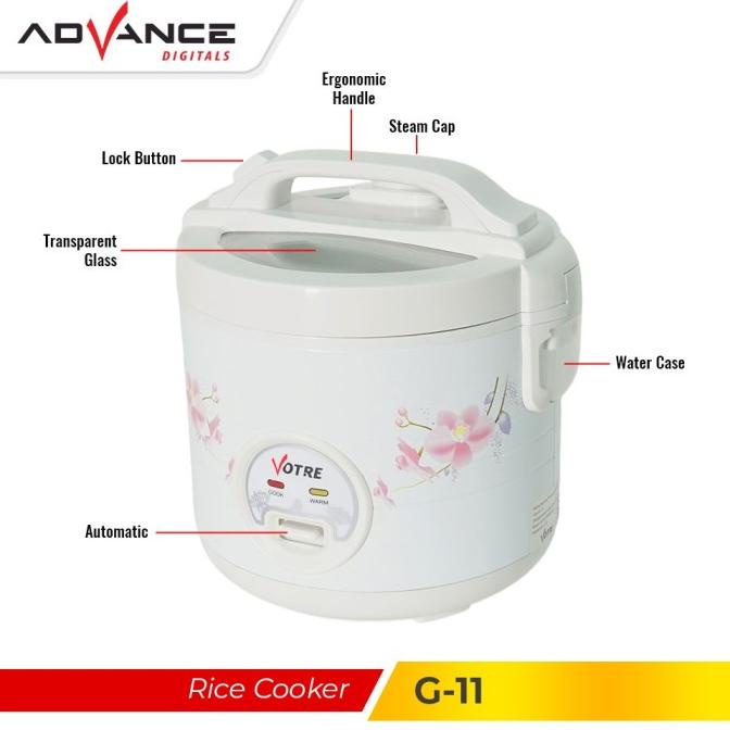 Advance Rice Cooker Penanak Nasi / Magic Com 1.2L 380W G11