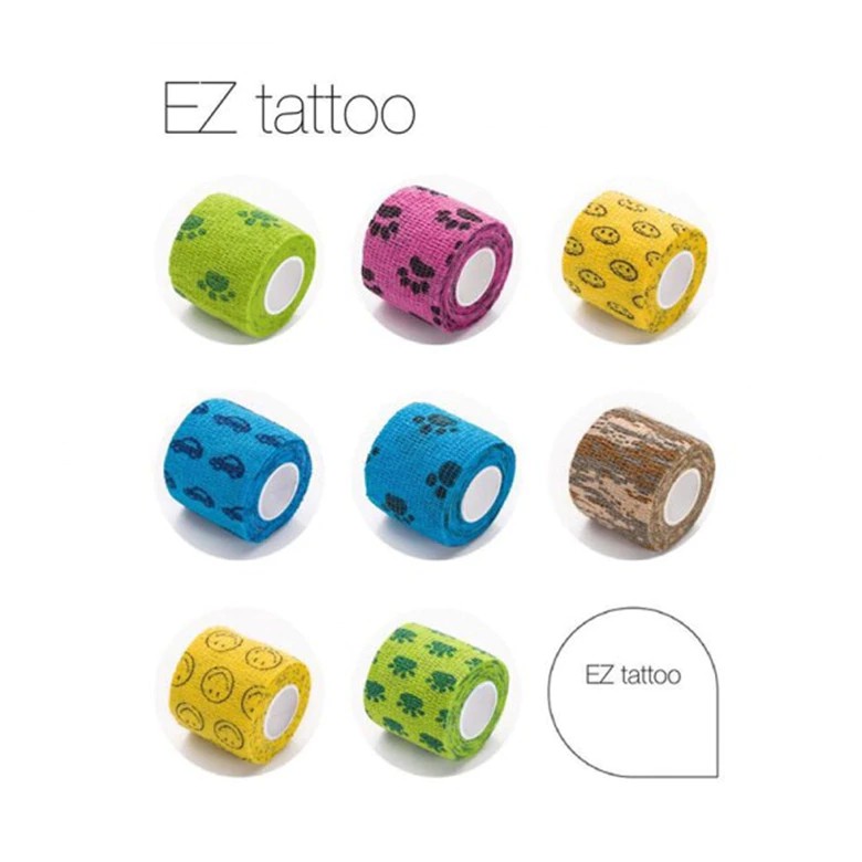 

PRODUK IMPORT 12 Pcs /Box Color Premium EZ Tattoo Grip Tube Covers Self-Adhensive Elastic Grip