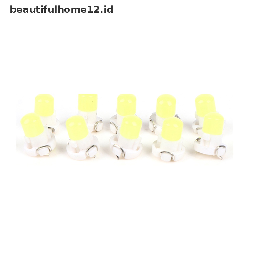 【beautifulhome12.id】 10PCS T3 T4.2 COB Car LED Instrument Panel Lights Dashboard Indicator 12V .