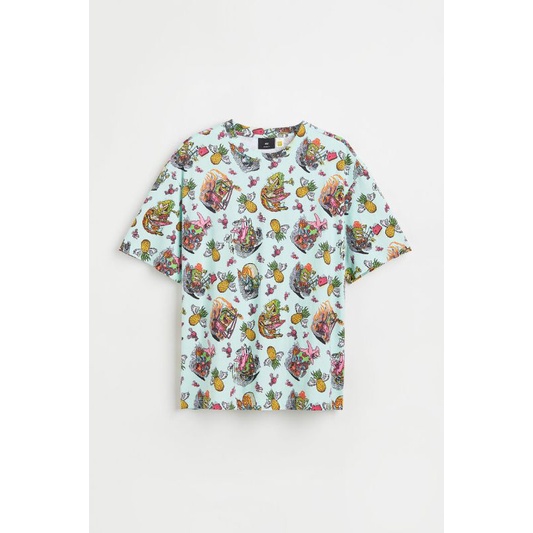 Relaxed Fit Printed T-shirt Spongebob / KAOS PRINT RELAXED FIT H&M original