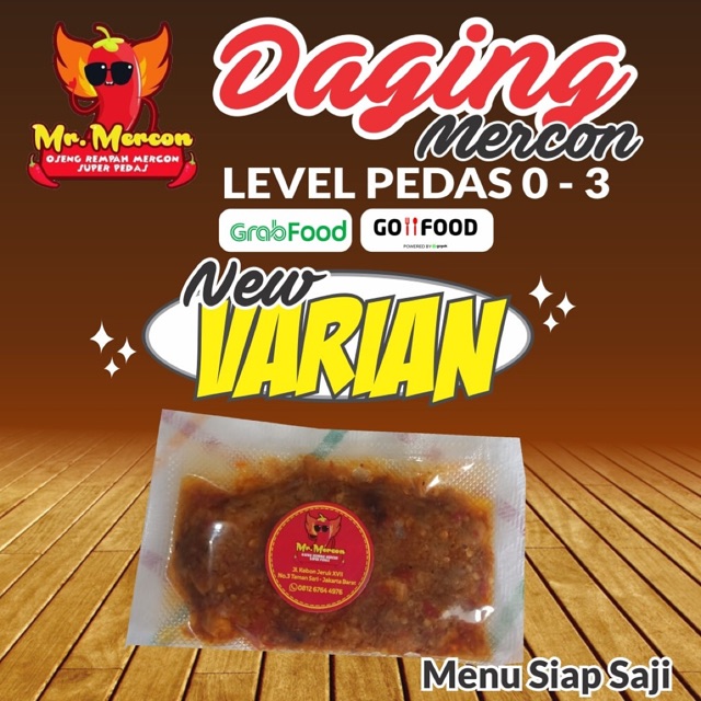 

Daging mercon siap saji