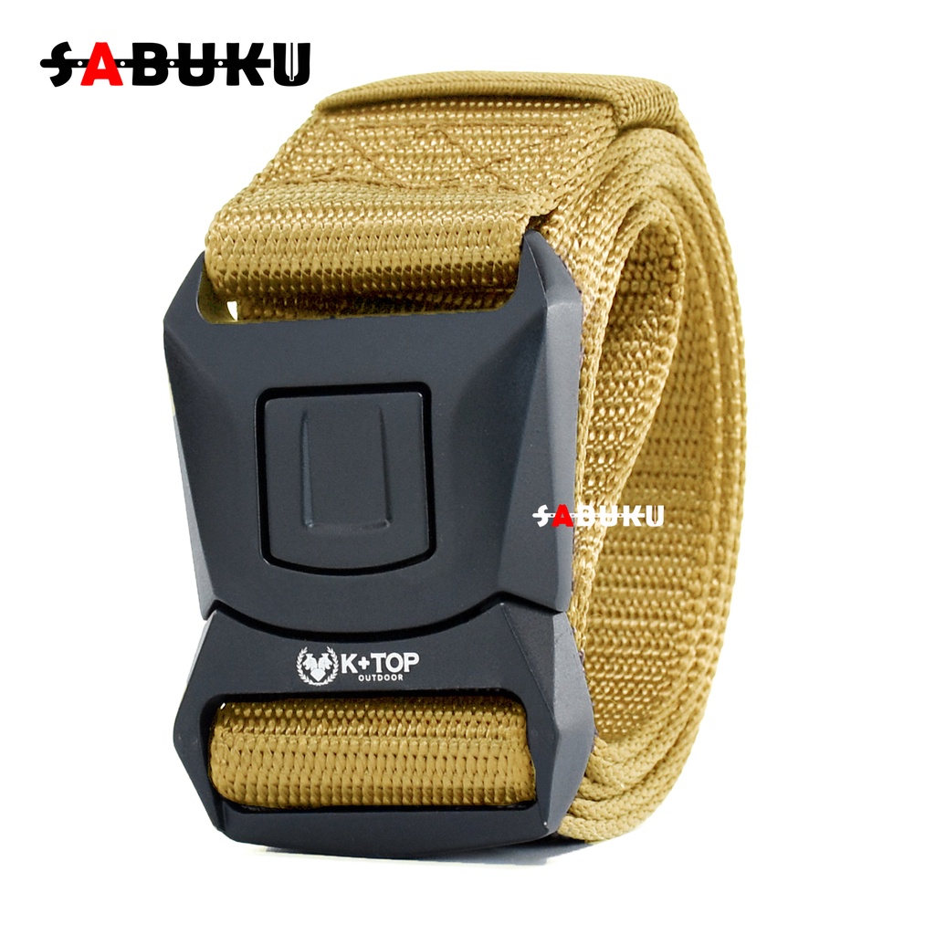 Ikat Pinggang Pria Nylon Kanvas Gesper NYLON Kepala Besi Tactical Belt Sabuk Pria Men Belt - 166