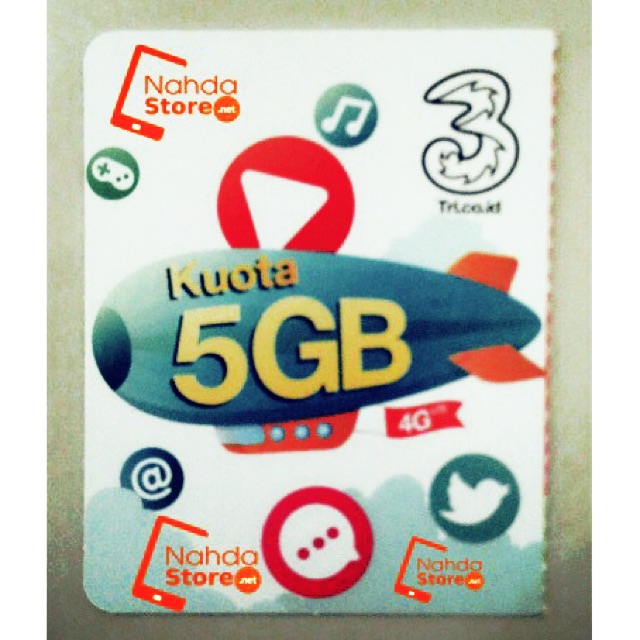 VOUCHER TRI 5 GB LTE KHUSUS 4G