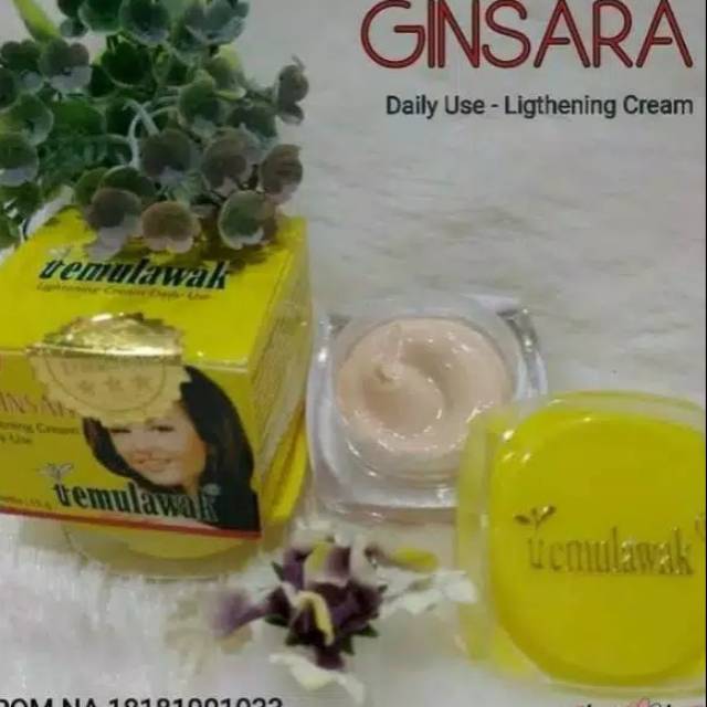 Cream Temulawak Ginsara Lightening Cream BPOM
