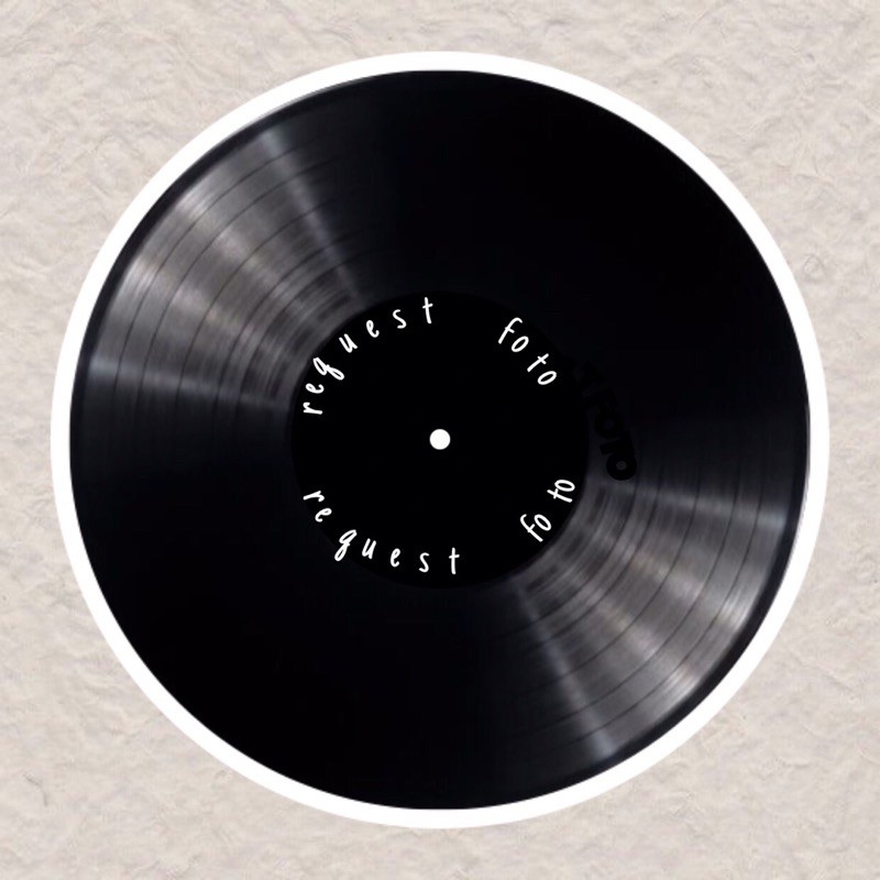 DEKORASI VINYL PIRINGAN HITAM custom gambar Shopee DEKORASI VINYL PIRINGAN HITAM custom gambar Shopee