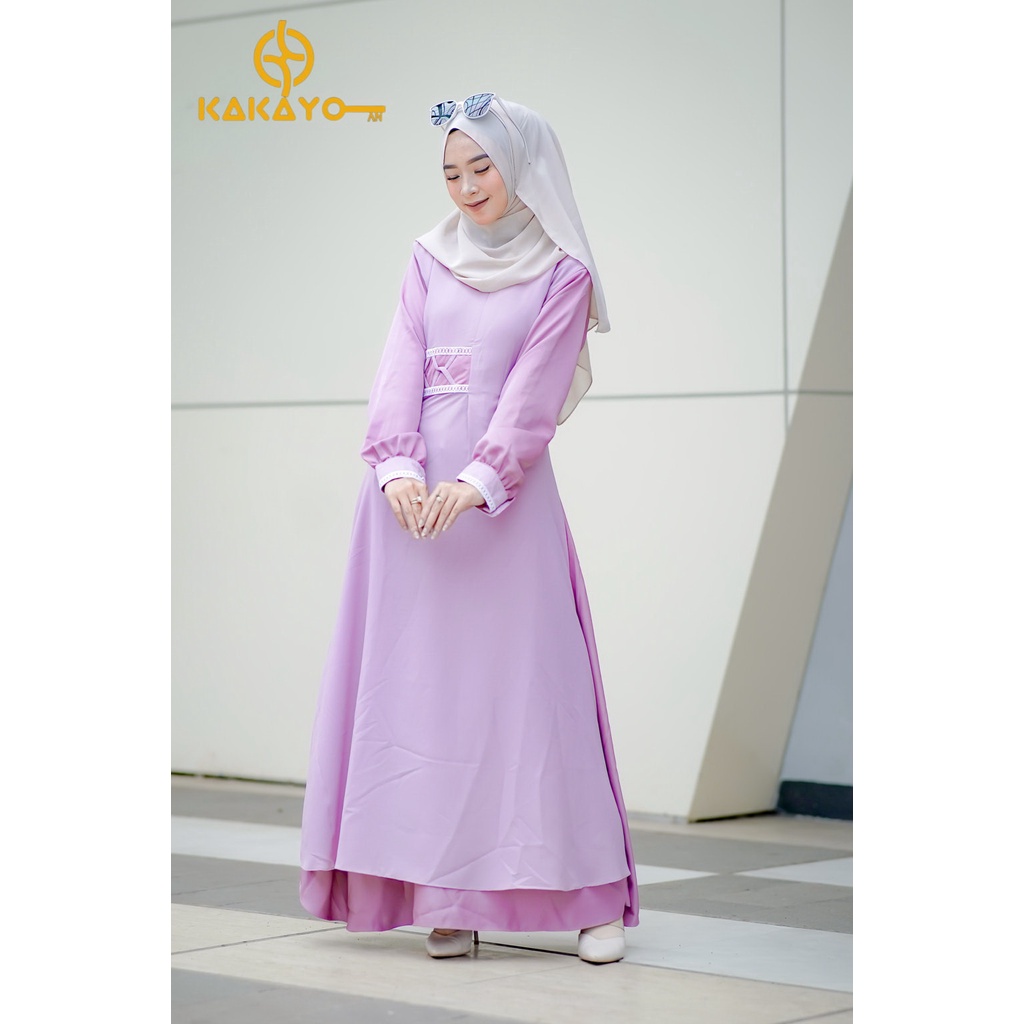 Gamis dewasa /Baju lebaran/baju gamis kekinian dari Kakayo