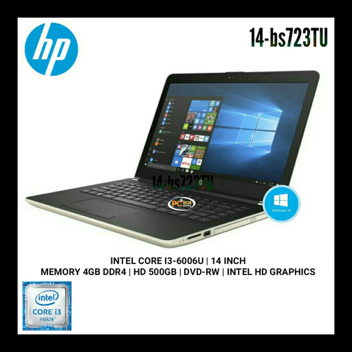 PROMO HP 14-bs722TU & bs723TU Ci3-6006U/4GB/500GB/IHG 520/14 HD/WIN10 1361