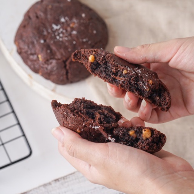

Double Chocolate Soft Cookies by Dookie with Callebaut Chocolate