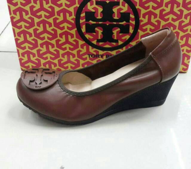 Tory burch wedges 7cm / sepatu wanita tory wedges