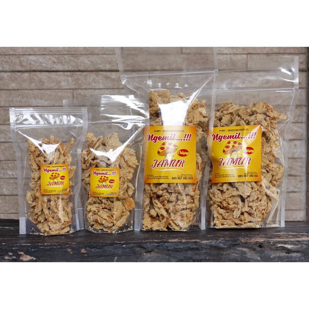 

Jamur crispy, kripik jamur, jamur goreng, jamur tiram NGEMIL 125gr