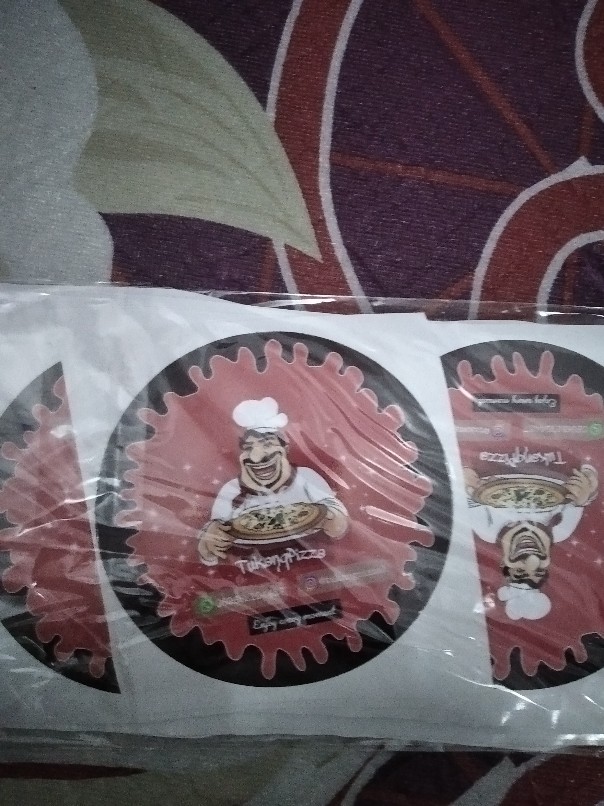 Cetak Sticker 9x9 Cm - 15x15 Cm Ukuran Besar Anti Air Free Kiss Cutting High Quality Vynil Anti Air