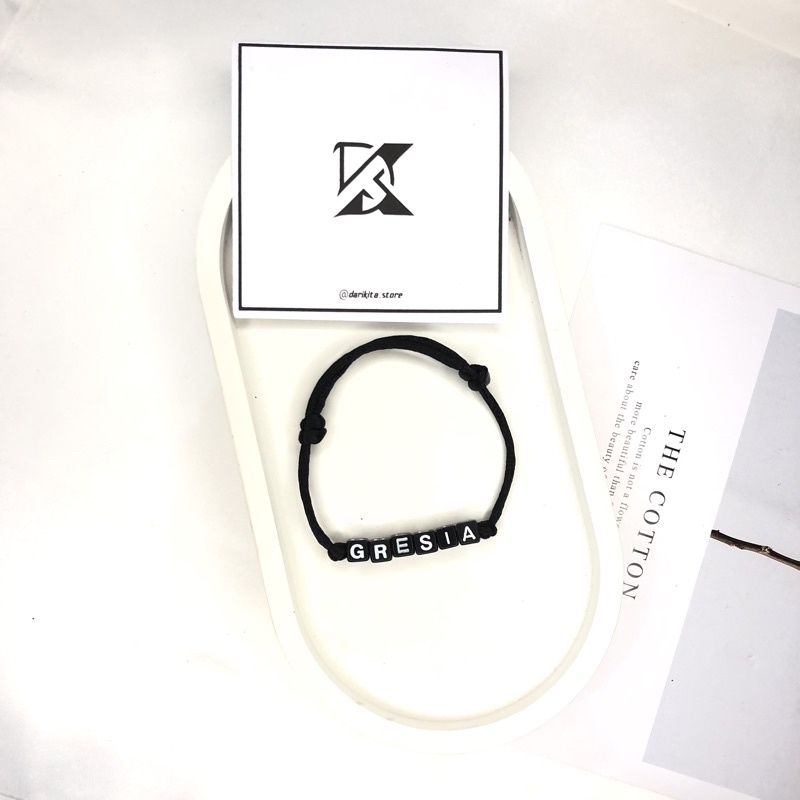 COD GELANG NAMA / GELANG CUSTOM NAMA / GELANG COUPLE ANTI AIR / GELANG INISIAL