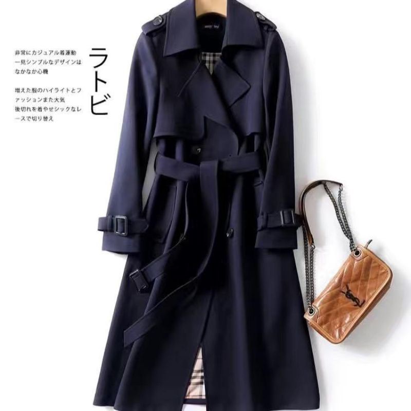 IMPORT LULA WOMAN TRENCH COAT WINTER SPRING OUTFIT JAKET WANITA MUSIM SEMI / DINGIN KOREAN STYLE