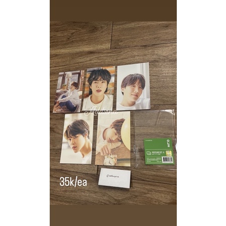 BTS exhibition postcard official from lucky box 2022