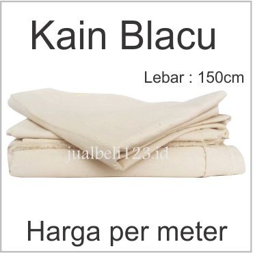 Kain Blacu Belacu Blaco kanvas lukis Meteran lebar 150cm