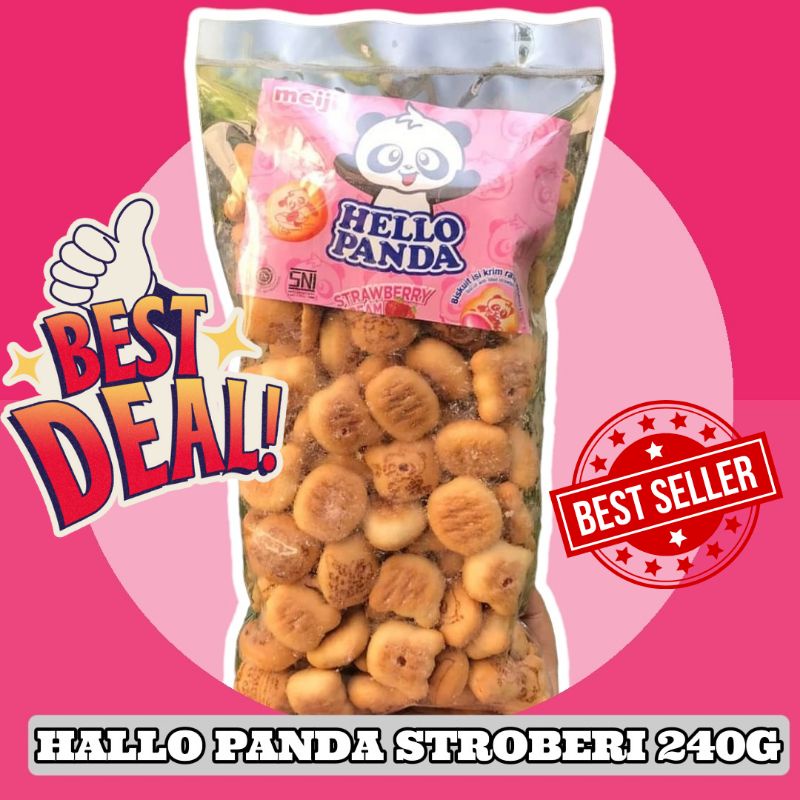 

HALLO PANDA STROBERRY SNACK REPACK ASLI 230gr