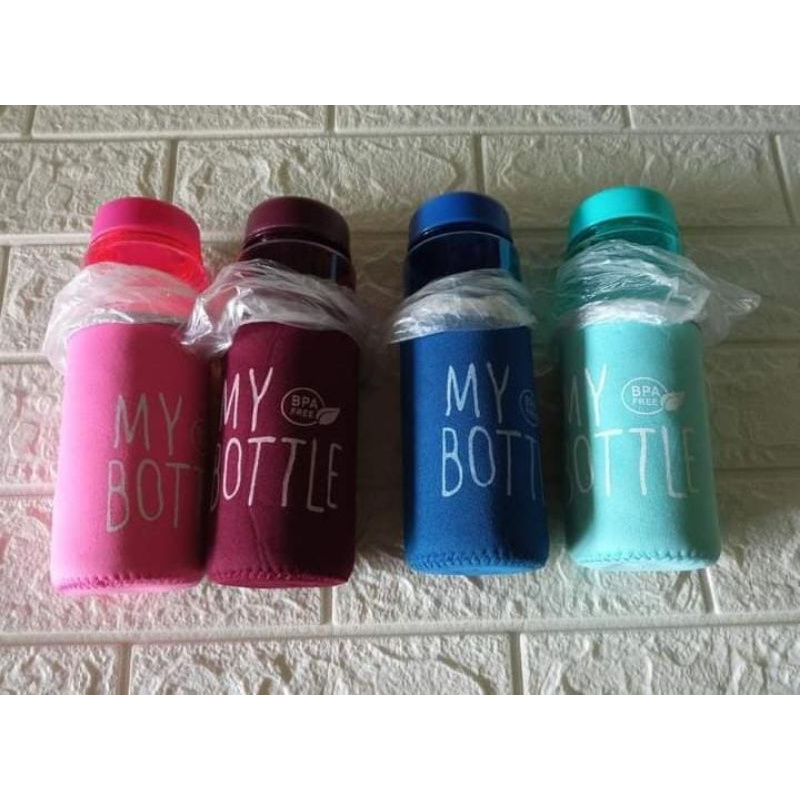 Bundara.id Pr-740 Botol import BPA free My bottle full colour free pouch busa