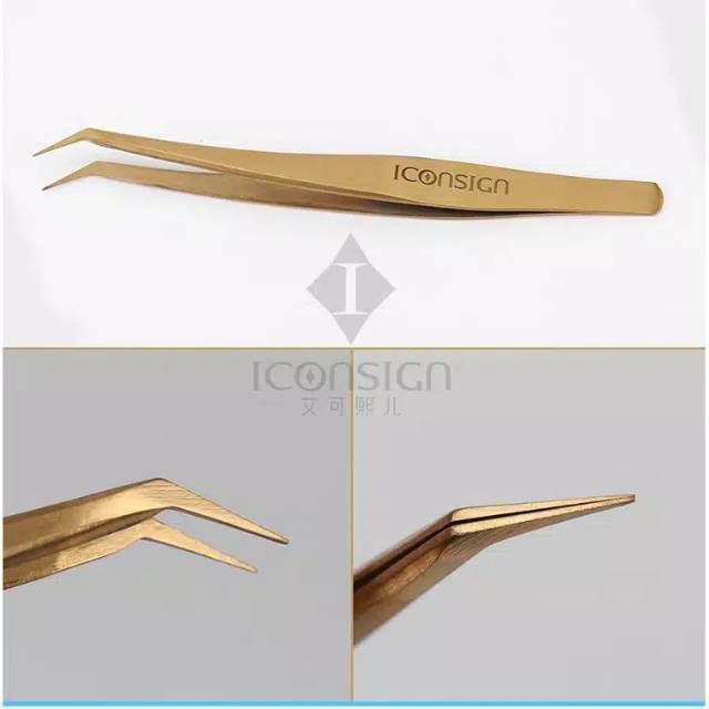 Pinset BULUMATA / PINSET EYELASH GOLD RUSSIAN HIGH QUALITY/ FOR EYELASH EXTENSION