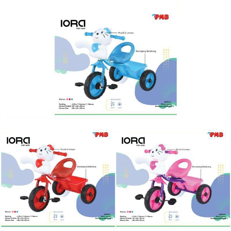 Sepeda Anak Roda 3 PMB Iora TC-01