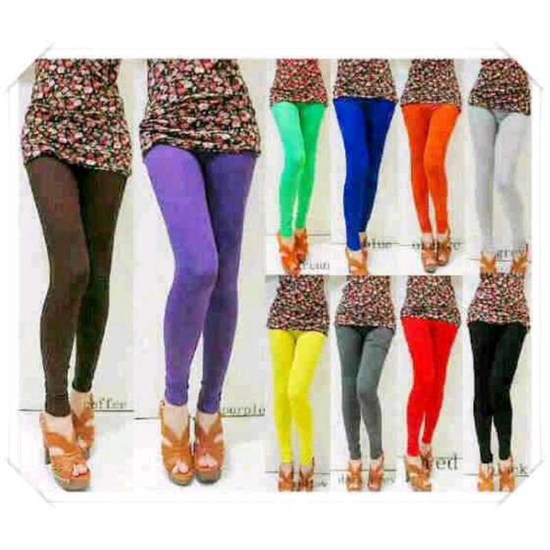 legging panjang spandek balon/licin lembut