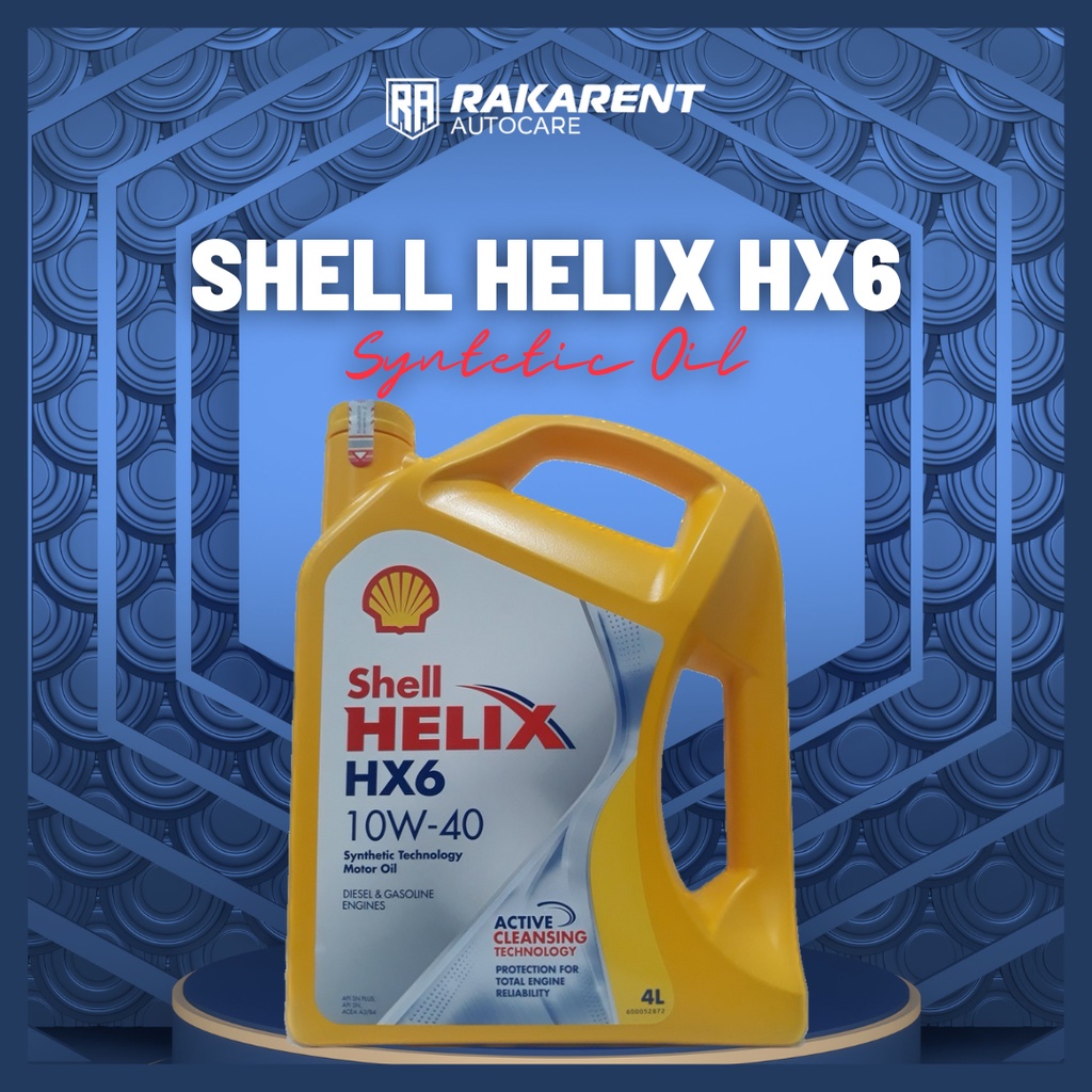 SHELL HELIX HX6 OLI MOBIL MESIN BENSIN DAN SOLAR