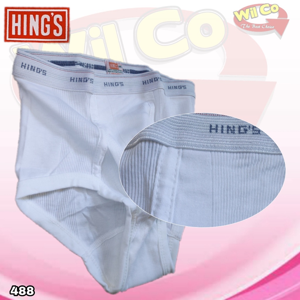 K488 - [Harga Per 1 Potong] CELANA DALAM SEGITIGA PRIA [BRIEF] HING&quot;S SIZE 32 - 42