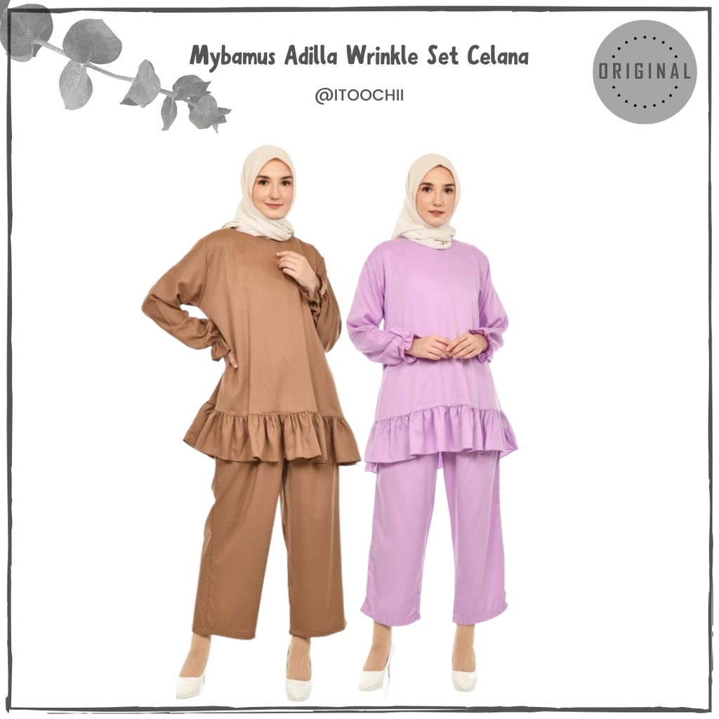 Mybamus Adilla Wrinkle Set Celana