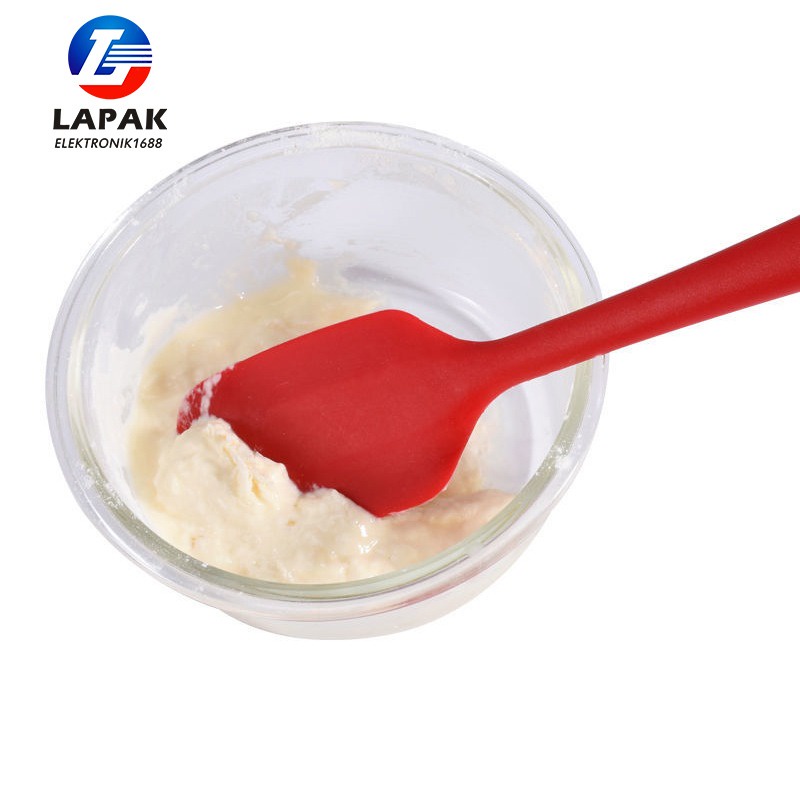 Spatula Set Alat Masak 5 in 1 Sutil Scrap Kocokan Silicone/Silikon - pink-5