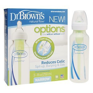 DR.BROWNS OPTIONS REDUCES COLIC 3X8OZ 250ML SB83005 / BOTOL SUSU BAYI ANTI KOLIK