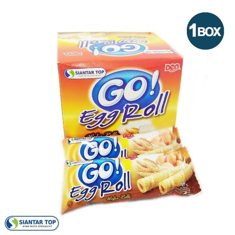 

[1box] Go Egg Roll siantar top / Wafer roll / Go Egg Roll box isi 24 / Egg Roll terlaris