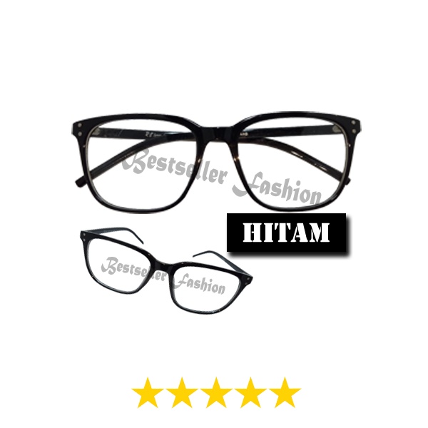 Kacamata Lensa Normal Terbaru Wanita Pria Import anti Radiasi Blue Light Kacamata Fashion Blueray Bingkai Kotak free case