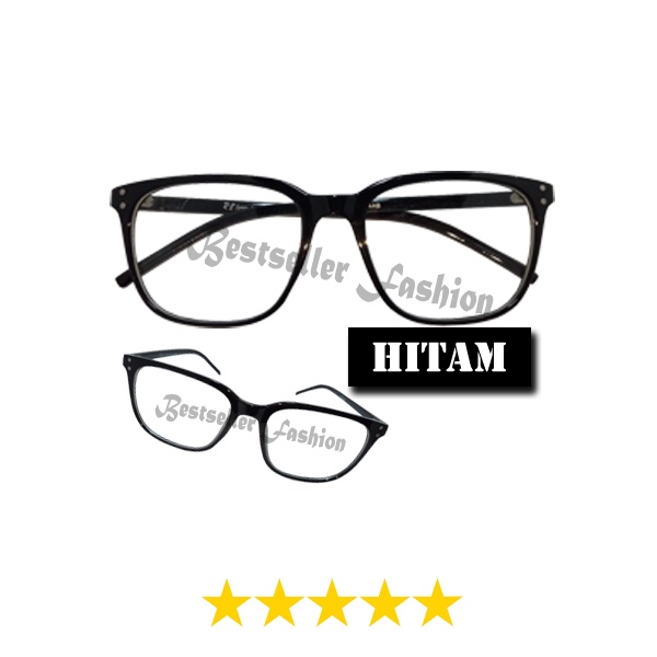 Kacamata Anti Radiasi Blue Ray Lens (Design Korea) Unisex  Fashion glasses Gaya Retro Pria dan Wanita Import NO CASE