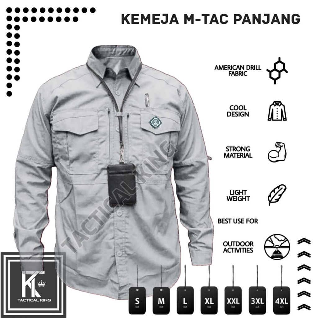 Kemeja Tactical M-Tac Lengan Panjang Termurah Best Seller/Kemeja PDL Lapangan