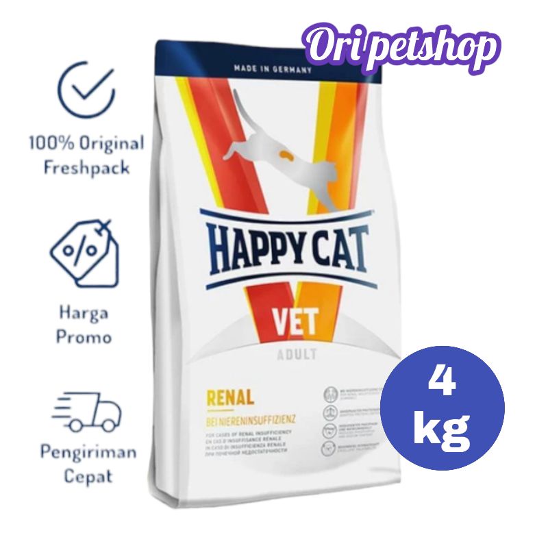 happy cat vet diet renal 4 kg freshpack