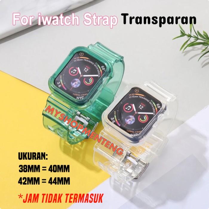 Wearable Tali Strap Case Transparan Iwatch 40Mm & 44Mm