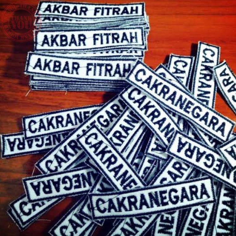 

よ bordir nama,bet nama, nametag,papan nama siswa Terbaru Nama dada Sekolah