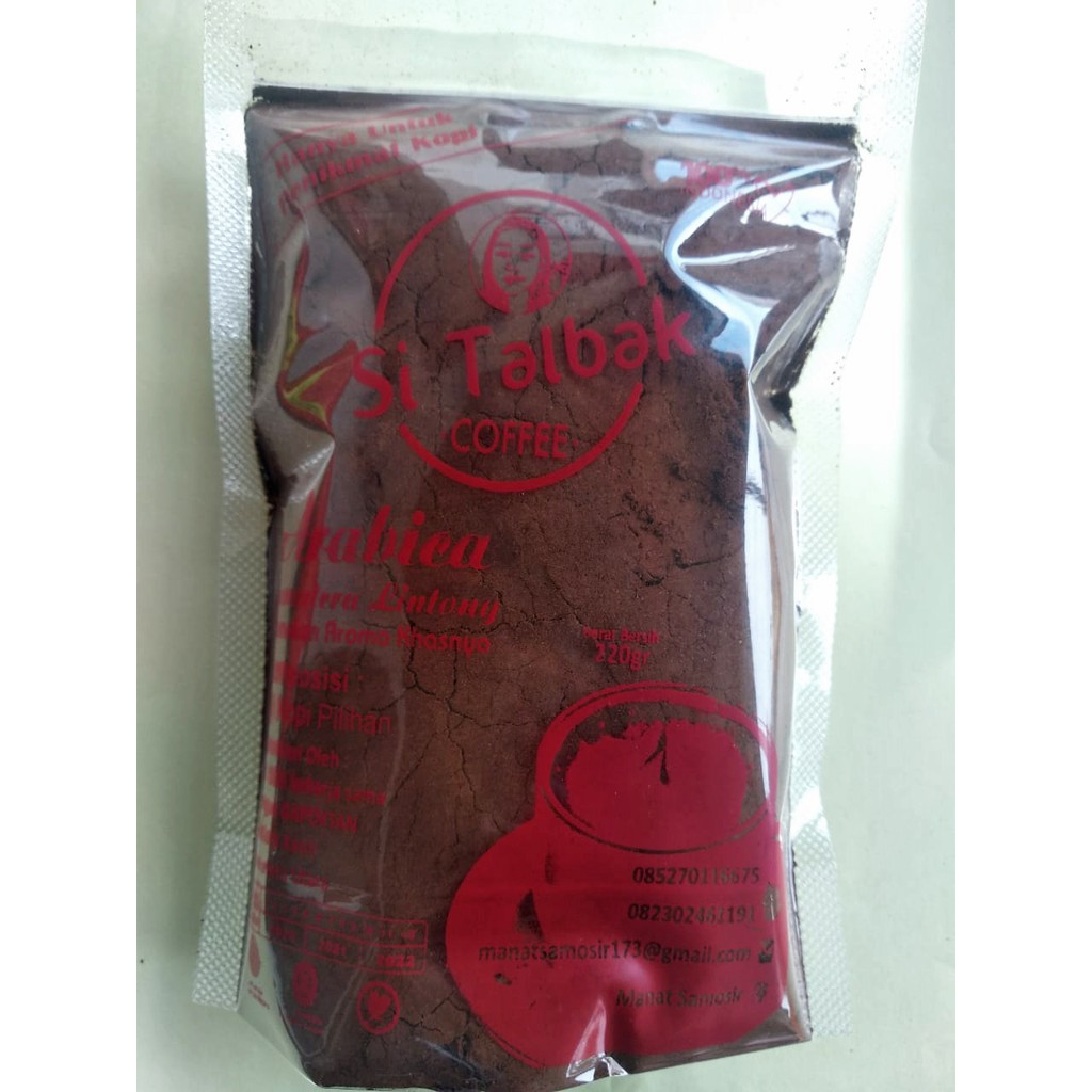 

SI TALBAK KOPI ARABIKA LINTONG 220 GR | Arabica Coffee