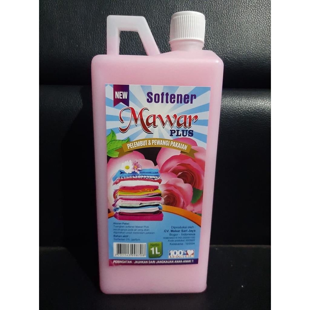 Mawar Softener Pewangi Pelembut Pakaian Laundry 1 Liter