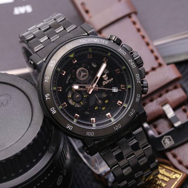 Jam Tangan Pria Tetonis Original New Bonus Tali Kulit