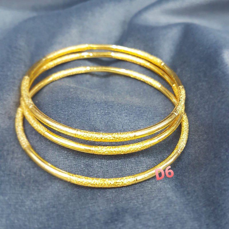 Gelang keroncong lapis emas 24k /replika, tahan lama,awet,persis seperti asli,tahan,cantik