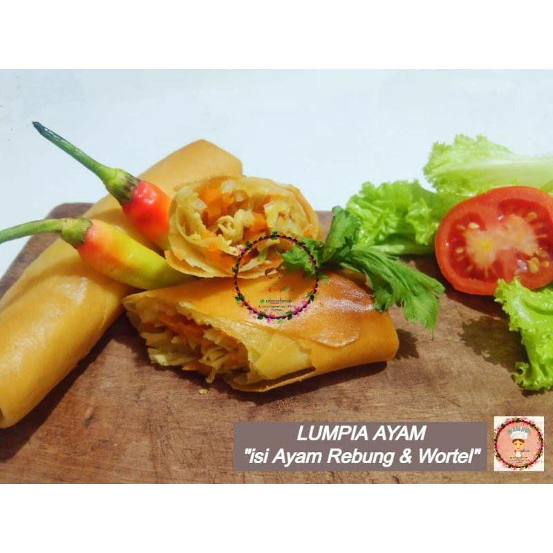 

Lumpia ayam rebung wortel Frozen isi 5 Kulit Krispi