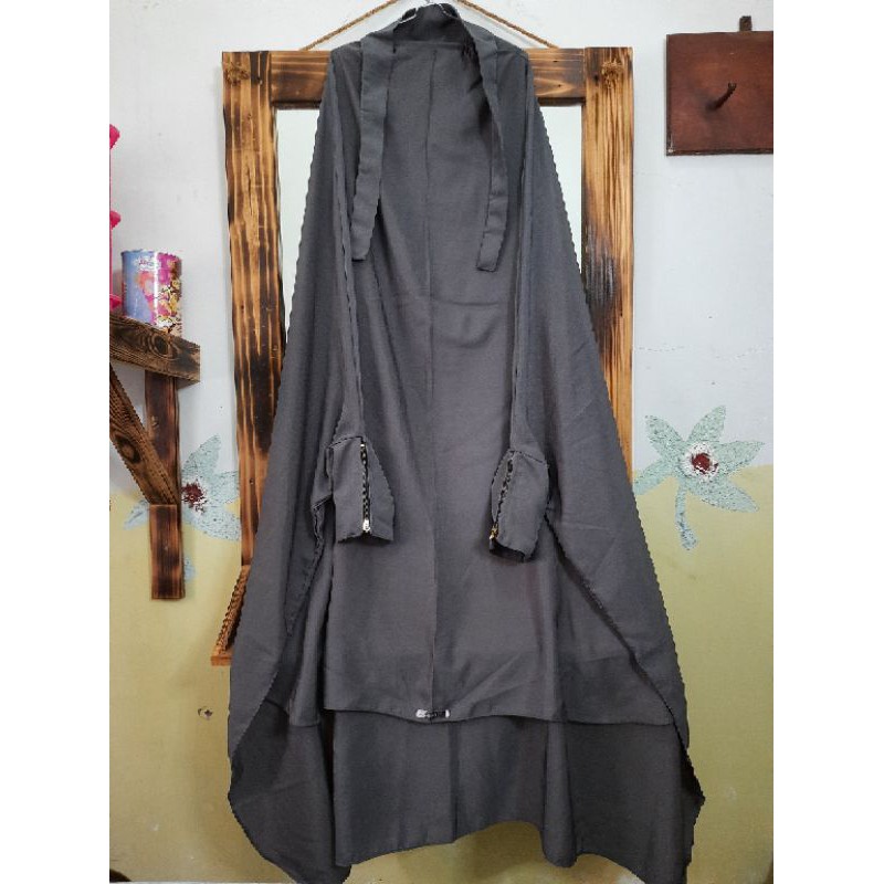 French Khimar Zipper (preloved)